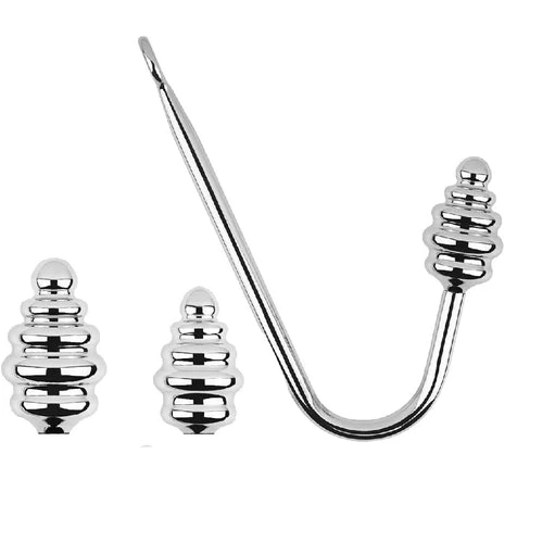 Ribbed Screw-in Hook Anal 8826 GreatBenefit Set 0129